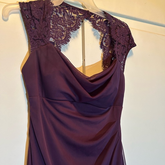 Xscape Plum Bridesmaid/ Prom Gown - Picture 6 of 14